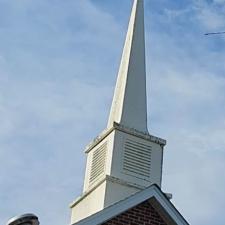 Pressure Washing Church Steeple in Ware Shoals, SC 0
