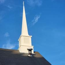 Pressure Washing Church Steeple in Ware Shoals, SC 5