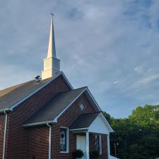 Pressure Washing Church Steeple in Ware Shoals, SC 7