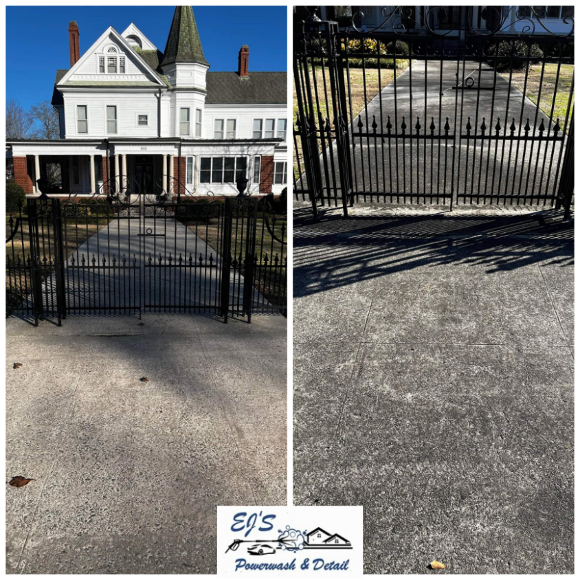 Pressure Washing Concrete Sidewalks & Fencing in Simpsonville, SC Thumbnail