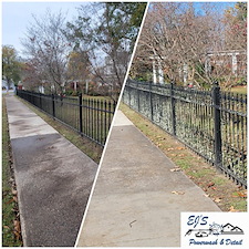 Pressure Washing Concrete Sidewalks Fencing Simpsonville, SC 2